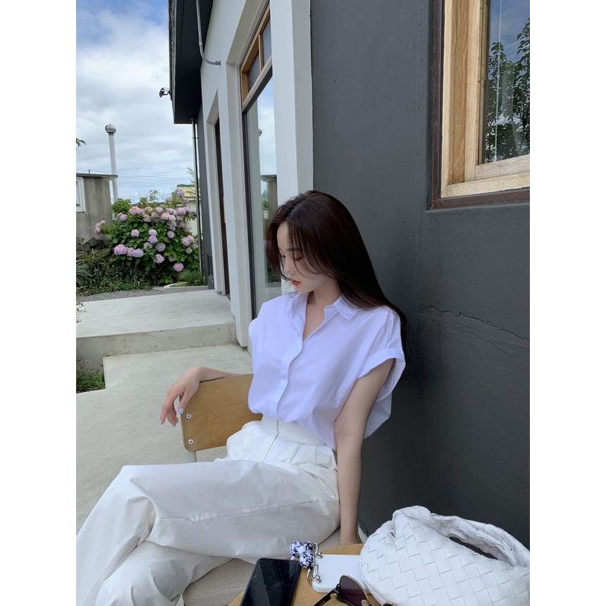 Áo Sơ Mi Ngắn Tay Thời Trang Mùa Hè Hàn Quốc 2022 Dành Cho Nữ