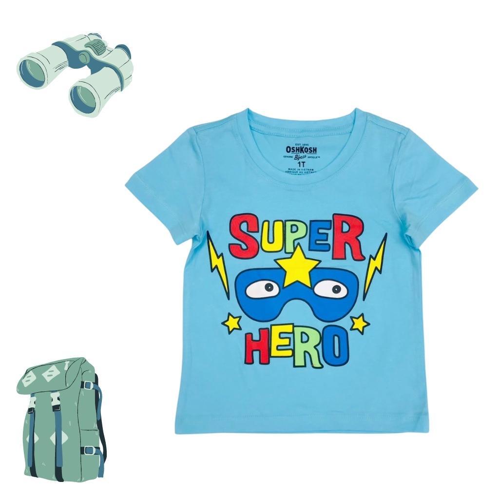 Áo thun cộc tay bé trai size 1-7 tuổi, áo phông cho bé trai chất cotton mềm mát có nhiều màu, size 1-7 tuổi - SUNKIDS1