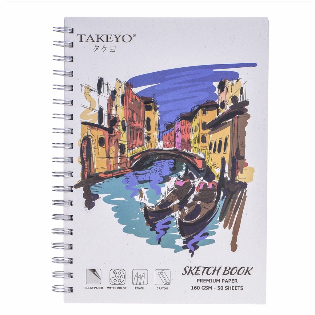 Sổ lò xo Vẽ Takeyo A4 50 tờ 8524