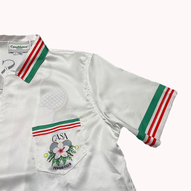 Áo sơ mi Casablanca tennis club shirt ss21