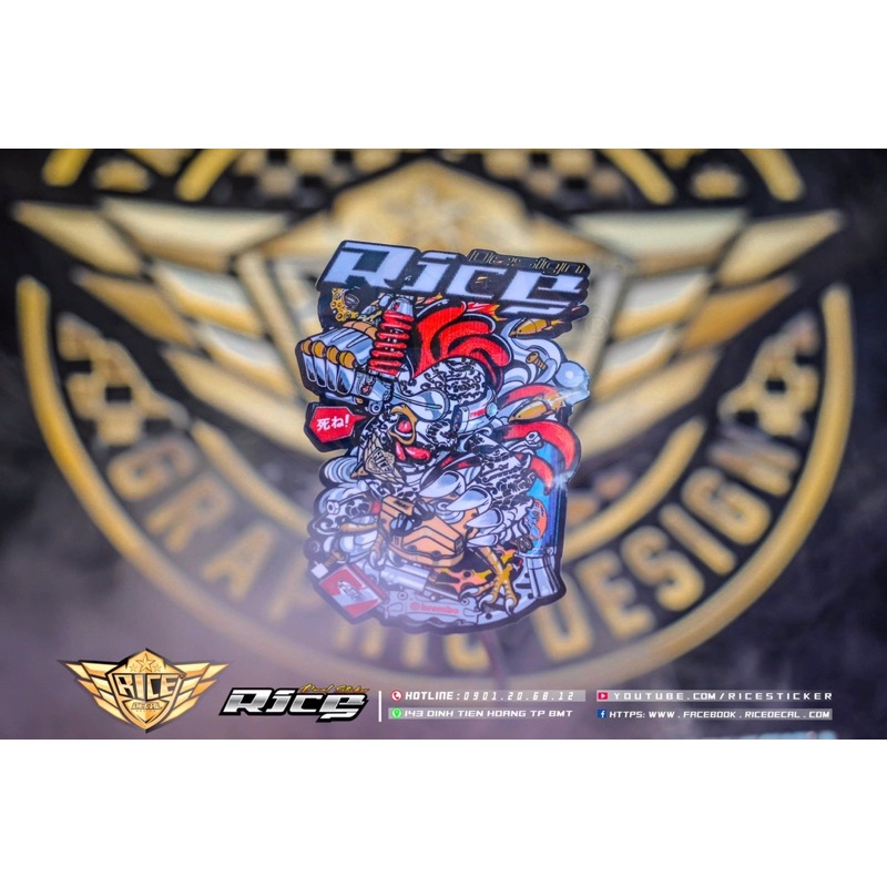 Tem Sticker Rice phiên bản độc lạ 🚦