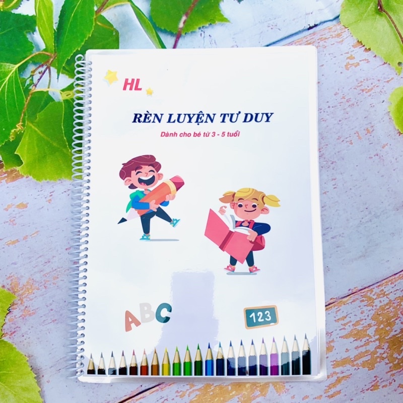 Học liệu Rèn luyện Tư duy 42 trang cho bé 3-5 tuổi rèn tư duy quan sát, logic.