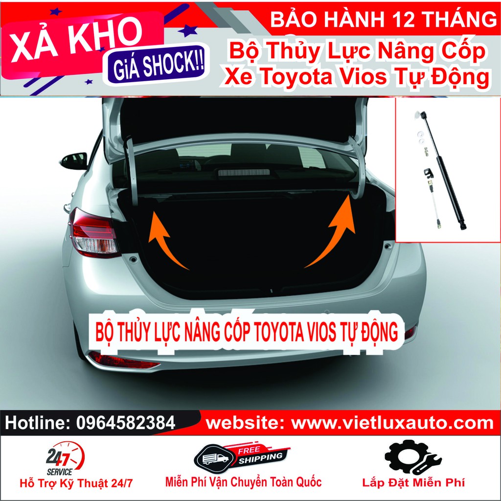 Bộ Thủy Lực Nâng Cốp Xe Toyota Vios Tự Động