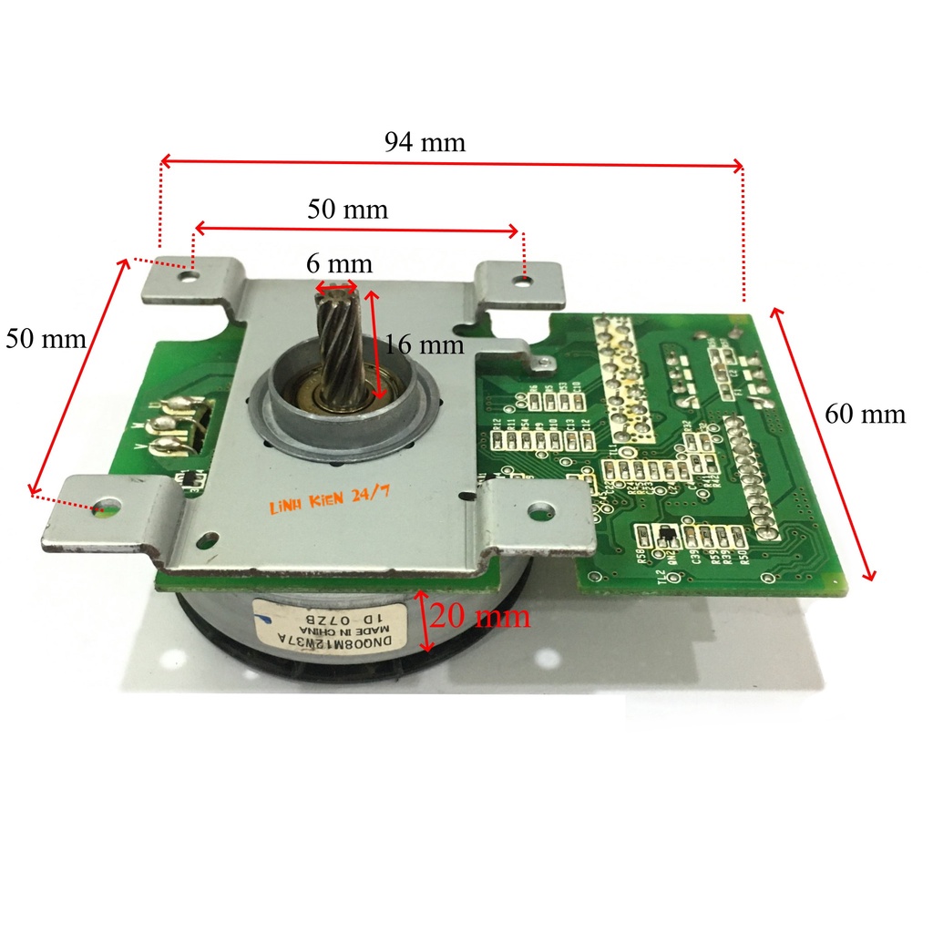 ĐỘNG CƠ BRUSHLESS KHÔNG CHỔI THAN CHẾ QUẠT 17V – 24V 30W TRỤC 6MM