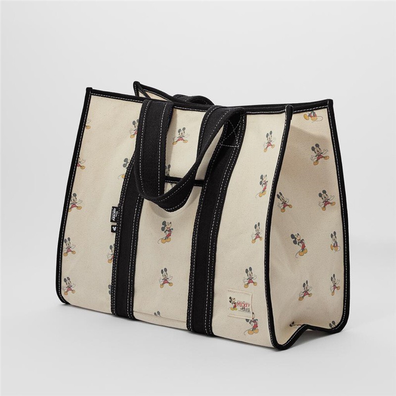TÚI XÁCH ZRA NỮ VẢI TOTE CHUỘT MICKEY CỠ LỚN