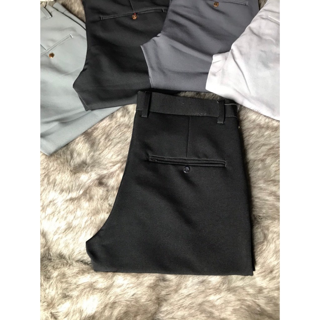 Quần Tây Hàn Quốc Vải Giản Ống Ôm là loại quần nam giá rẻ và chất lượng | BigBuy360 - bigbuy360.vn