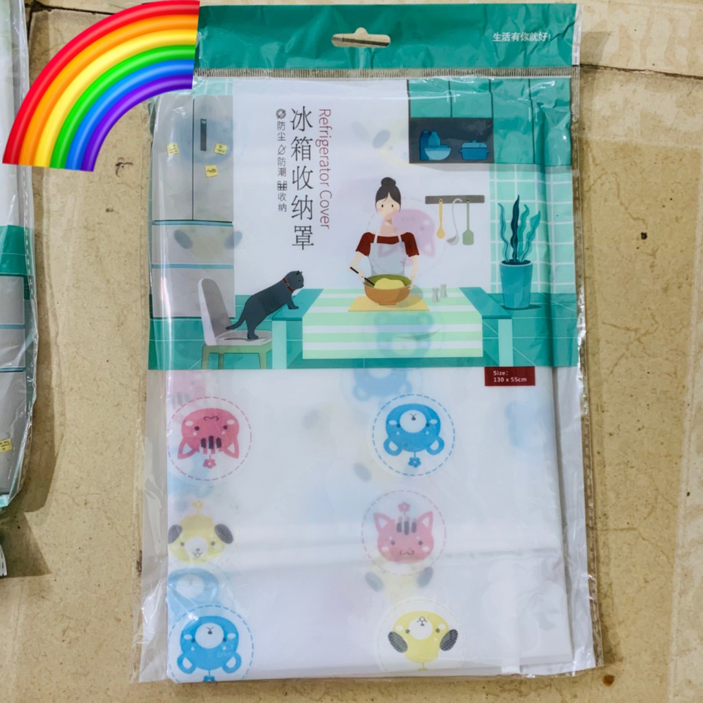 Tấm Phủ Tủ Lạnh/ Che Tủ Lạnh Chống Thấm Nước, Đựng Đồ Tiện Dụng 88225 SHOP KHO TỔNG VP88