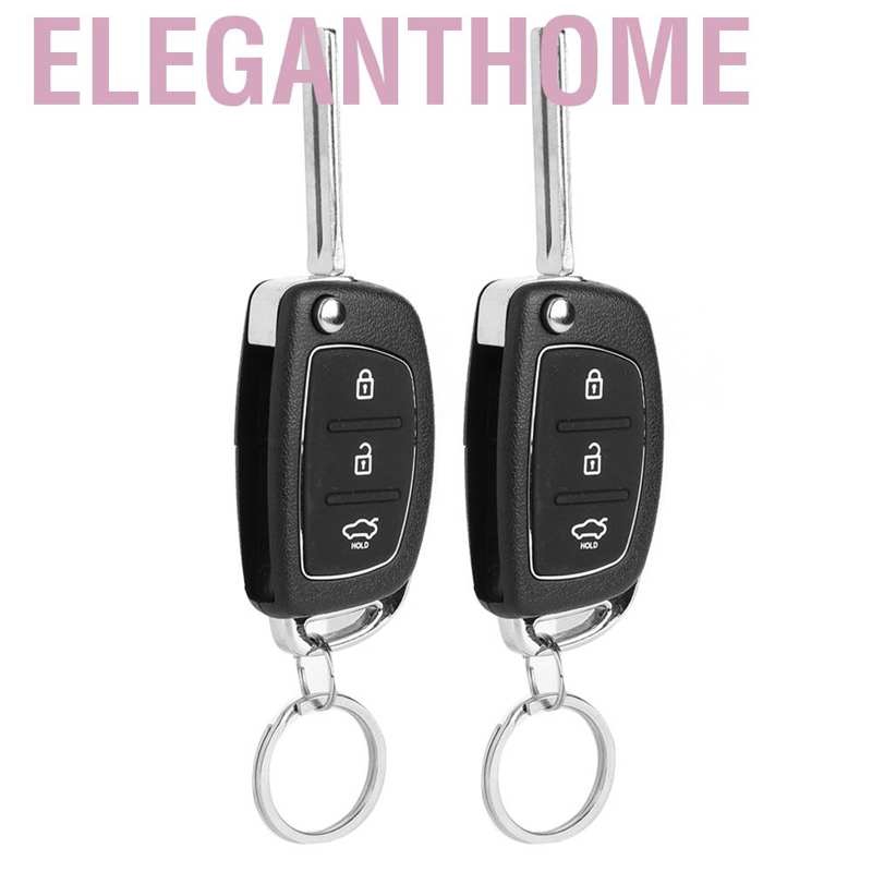 Eleganthome Car Security System 3 Buttons Keyless Central Lock Entry Kit