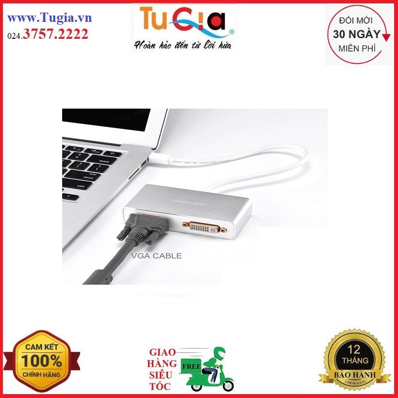 Cáp chuyển đổi Mini Displayport to HDMI, VGA và DVI Ugreen 10438 - hàng chính hãng