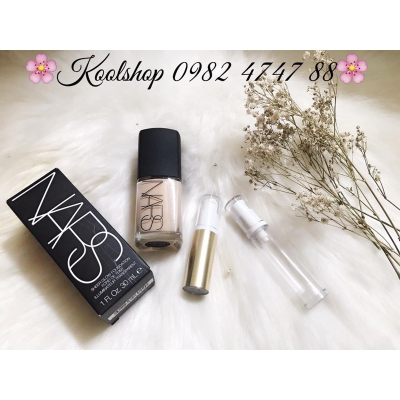 MẪU THỬ💋KEM NỀN CHO DA THƯỜNG - KHÔ NARS - SHEER GLOW FOUNDATION ❤️