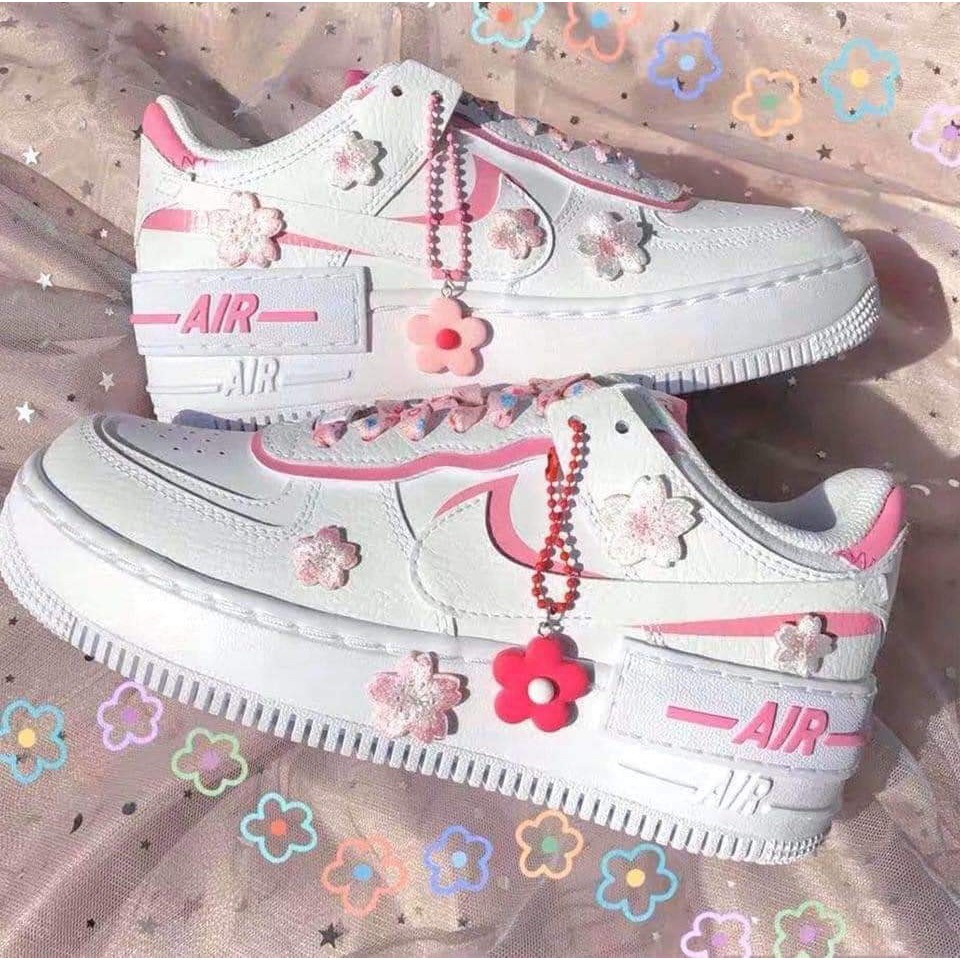 Sẵn auth giày nike air force 1 shadow pink săn sale
