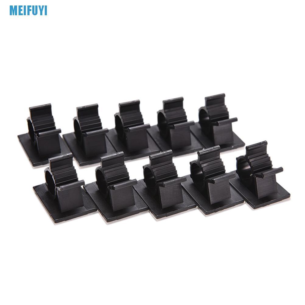 Bộ 10 kẹp dây cáp màu đen 13mm có thể điều chỉnh