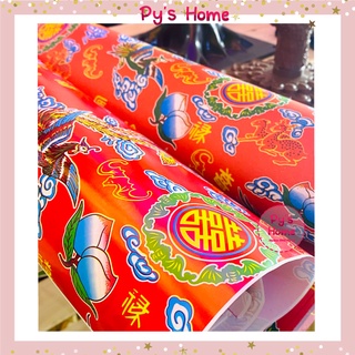 Giấy đỏ - giấy hồng đơn - giấy đỏ trang trí tết - giấy long phụng - trang trí tết