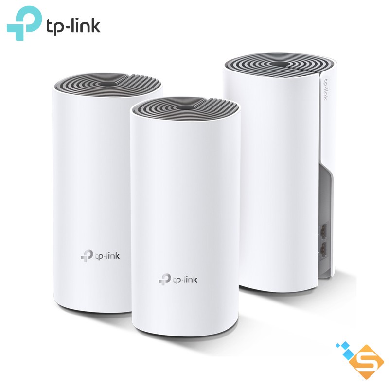 Bộ Phát Wi-Fi Mesh TP-LINK Deco E4 3-pack AC1200 Tốc Độ 1167 Mbps - Bảo Hành Chính Hãng 24 Tháng