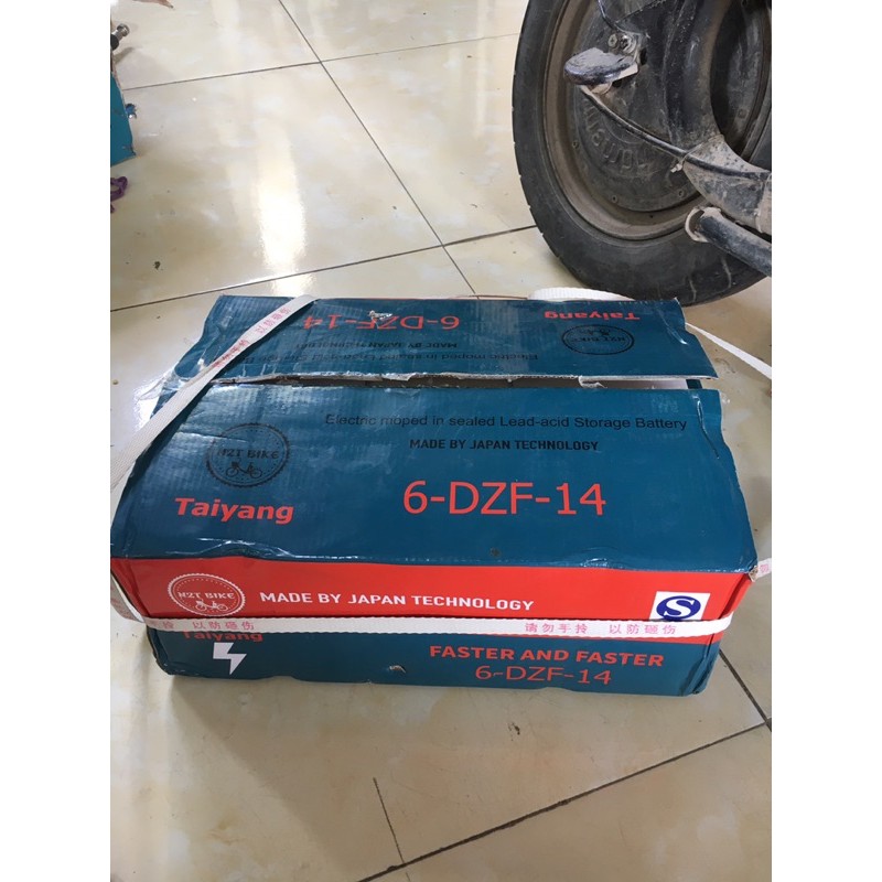 Acquy xe điện 12v14Ah 1 bộ 4 quả Bảo hành 1 năm