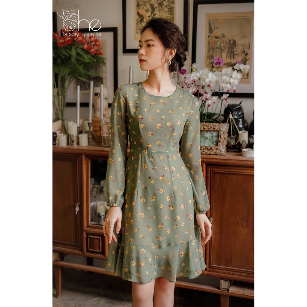 Sarah Dress- Đầm tay dài đuôi cá- SDX70 | BigBuy360 - bigbuy360.vn