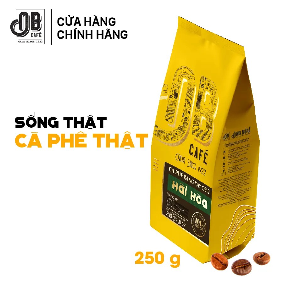 Ông Bầu Cà Phê Rang Xay OB2 Hài Hòa Túi 250g