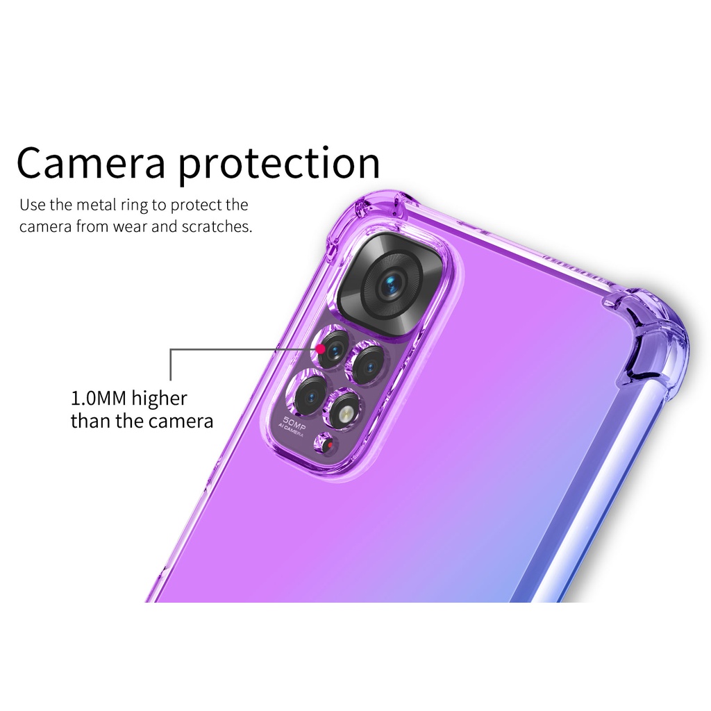 Ốp lưng dẻo đa sắc Redmi Note 11 / Note 11S 4G / Note 12 / 12 4G / Note 12S lồi 4 góc chống sốc cao cấp bảo vệ toàn diện