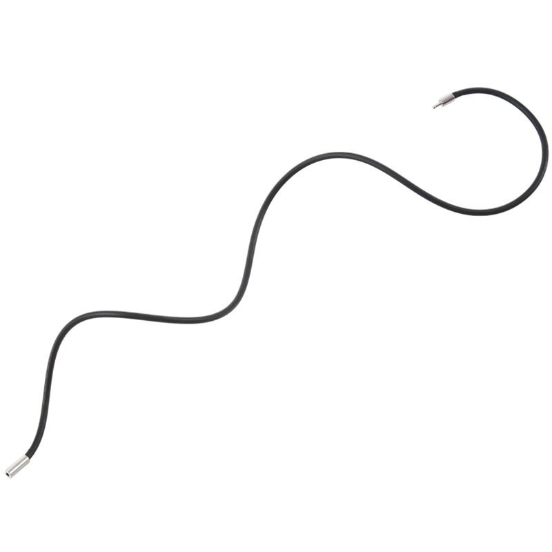 Vòng cổ cao su màu đen 3m có chốt inox 16 inch