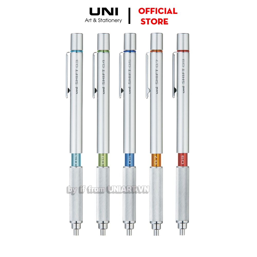 [Mã LIFE1404ALL50K giảm 10% đơn 200K] Bút chì bấm cơ khí UNI Shift Pipe Lock Drafting Pencil