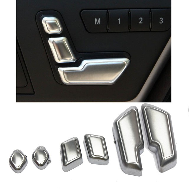 Bộ 6 nút bấm dùng trang trí cho xe hơi Mercedes-Benz E Class W204 W205 W212 N3Vn