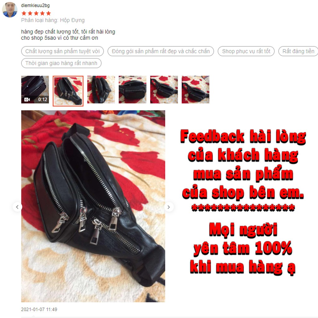 Túi Đeo Chéo Nam Nữ Chất Da Vân Sần Mềm Đẹp Dáng Thời Trang, Túi Bao Tử Nam Nữ Siêu Đẹp | BigBuy360 - bigbuy360.vn