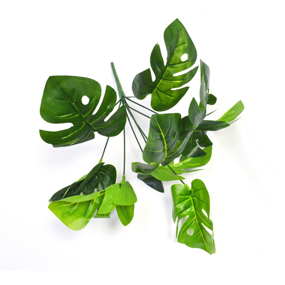 Chậu Cây 9 Lá Giả Trang Trí Không Gian