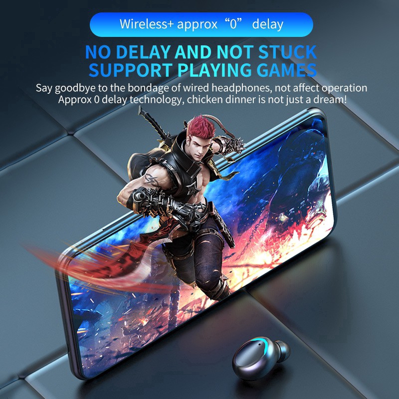 Tai nghe kết nối bluetooth 5.0 không dây F9-5 TWS có micro và phụ kiện | BigBuy360 - bigbuy360.vn