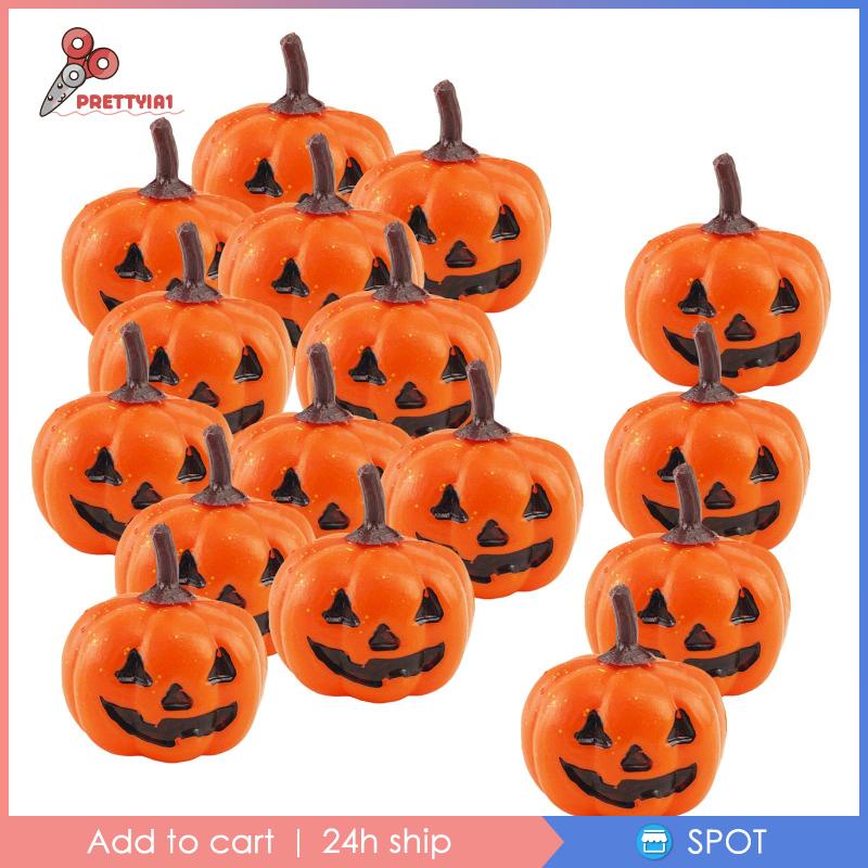 [Prettyia1] 16 Miếng Xốp Hình Bí Ngô Phong Cách Nông Trại Halloween