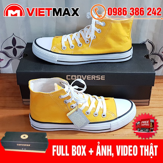 🎁 [FREE SHIP + BOX] Giày Thể Thao CV Classic Vàng Cổ Cao Hàng Việt Nam