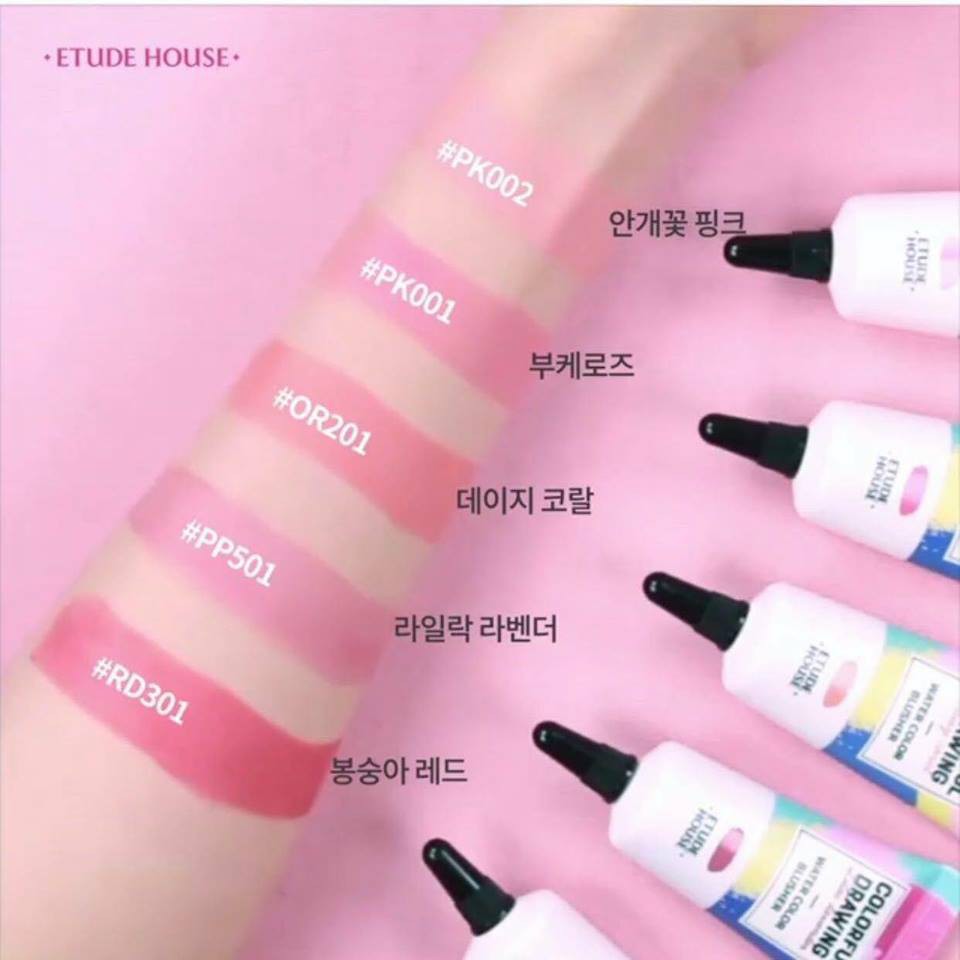 Má hồng Etude House Colorful Drawing Water Color Blusher