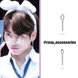 ROSY - KHUYÊN TAI TRÒN XÍCH JUNGKOOK BTS (ẢNH THẬT Ở SAU!!!)