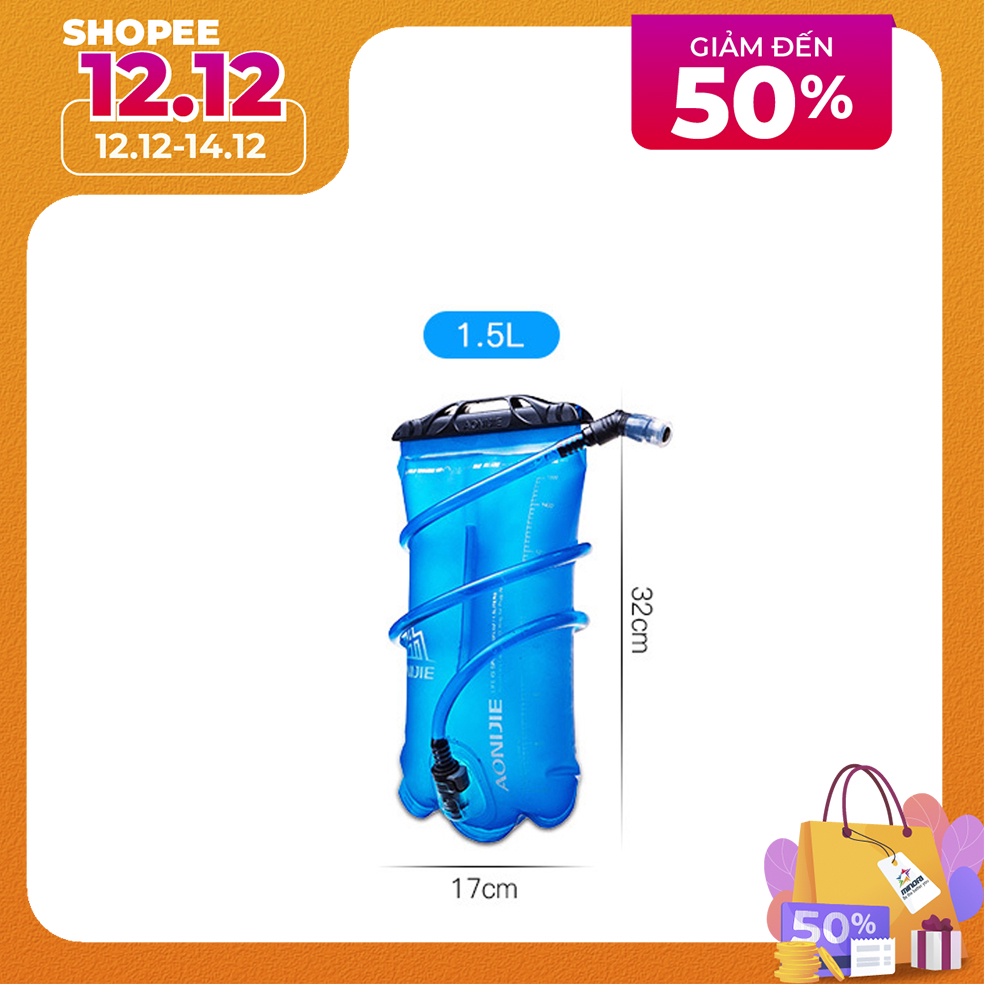 Bình nước, Túi Nước  Đựng Vest Nước  Aonijie SD16-  Dung Tích 1.5L-2L-3L, Có Ống Hút Dài