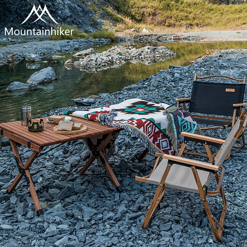 Thảm Dã Ngoại Cắm Trạm Họa Tiếp Thổ Cẩm MOUNTAINHIKER, Khăn Trải Bàn Dã Ngoại