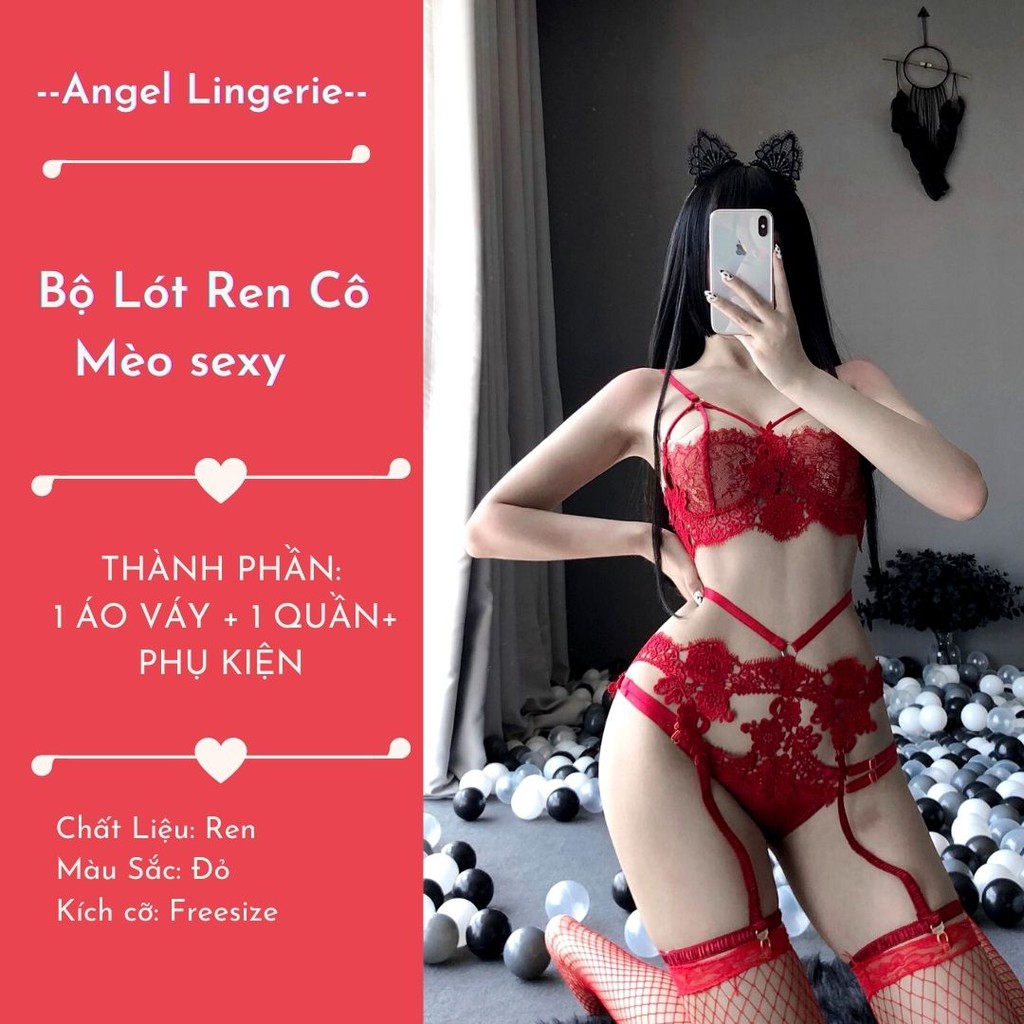 Bộ lót sexy hoá trang cô mèo.A50