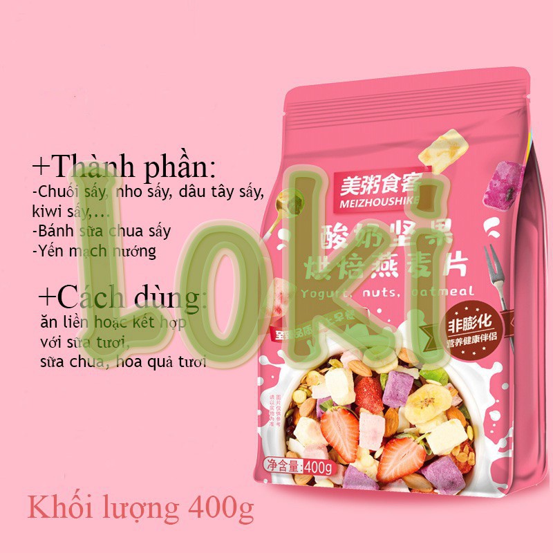 [Mã 156FMCGSALE hoàn 8% đơn 500K] [HÀ NỘI - GIÁ TỐT] Ngũ Cốc Dinh Dưỡng Ăn Kiêng Hỗ Trợ Giảm Cân Mix Trái Cây | BigBuy360 - bigbuy360.vn