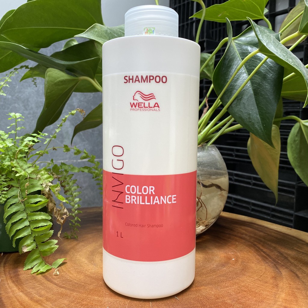 #wella_chính_hãng_100% Dầu gội bảo vệ tóc nhuộm Wella INVIGO Color Brilliance Colored Hair Shampoo 1000ml