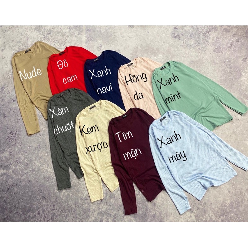 [Mã 11FASHIONSALE1 giảm 10K đơn 50K] Áo thun body CỔ TRÒN - TAY DÀI | BigBuy360 - bigbuy360.vn