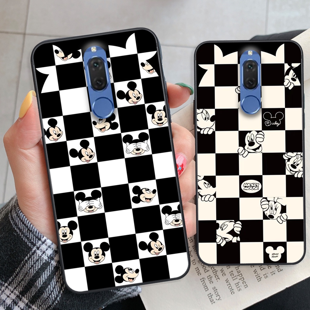 Ốp lưng Huawei Nova 2i trái tim họa tiết caro, mikey họa tiết beabrick kaws cute