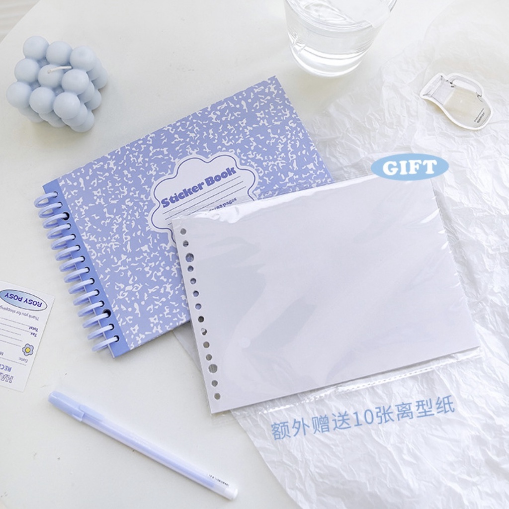 Sổ chiết stickers Paper book còng nhựa