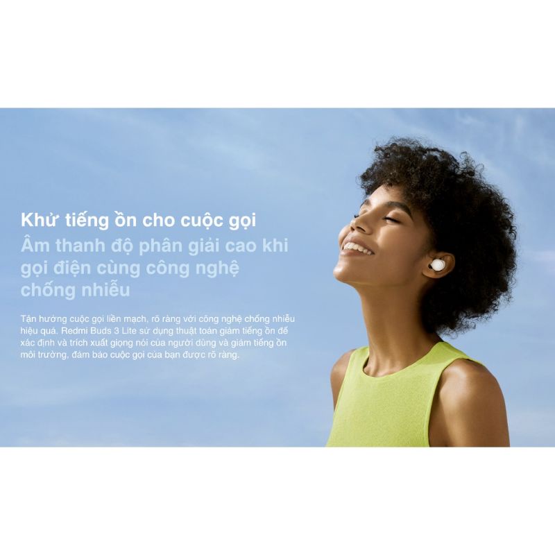 Tai nghe Bluetooth Xiaomi Buds 3 Lite - Hàng Chính Hãng 100%, Tính năng cao cấp, Pin khỏe, Âm cực hay, Game mode