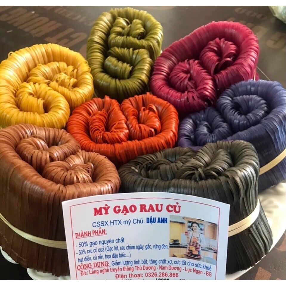 Combo 2Kg Mì rau củ &amp; Mì gạo lứt