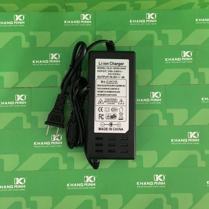 Sạc 4s 16.8v 3a, sạc pin Li-ion 14.4v, có đèn báo đầy.
