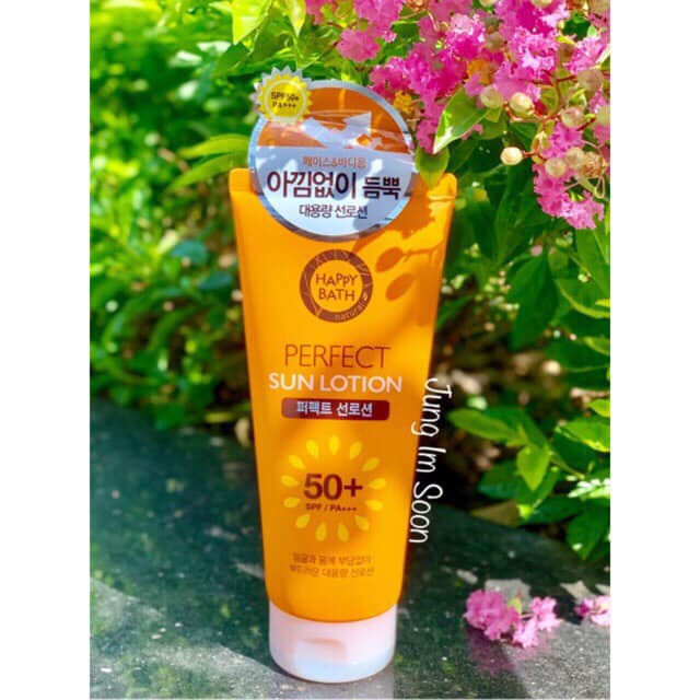 KEM CHỐNG NẮNG BODY HAPPY BATH PERFECT SUN LOTION SPF50 200ML CHÍNH HÃNG - 10885