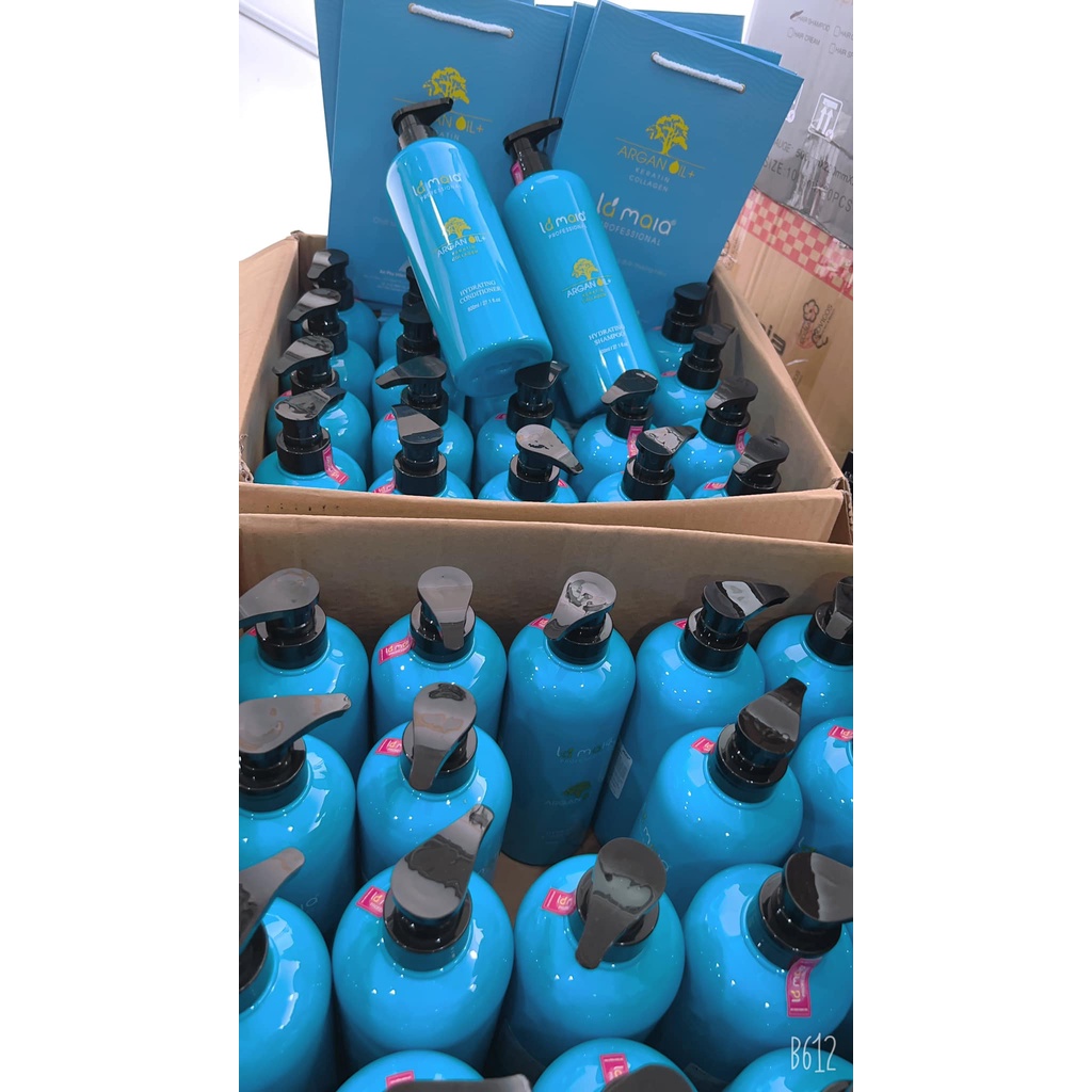 Mẫu mới DẦU GỘI VÀ DẦU XẢ PHỤC HỒI TÓC CHUYÊN SÂU LAMAIA 800ml *2