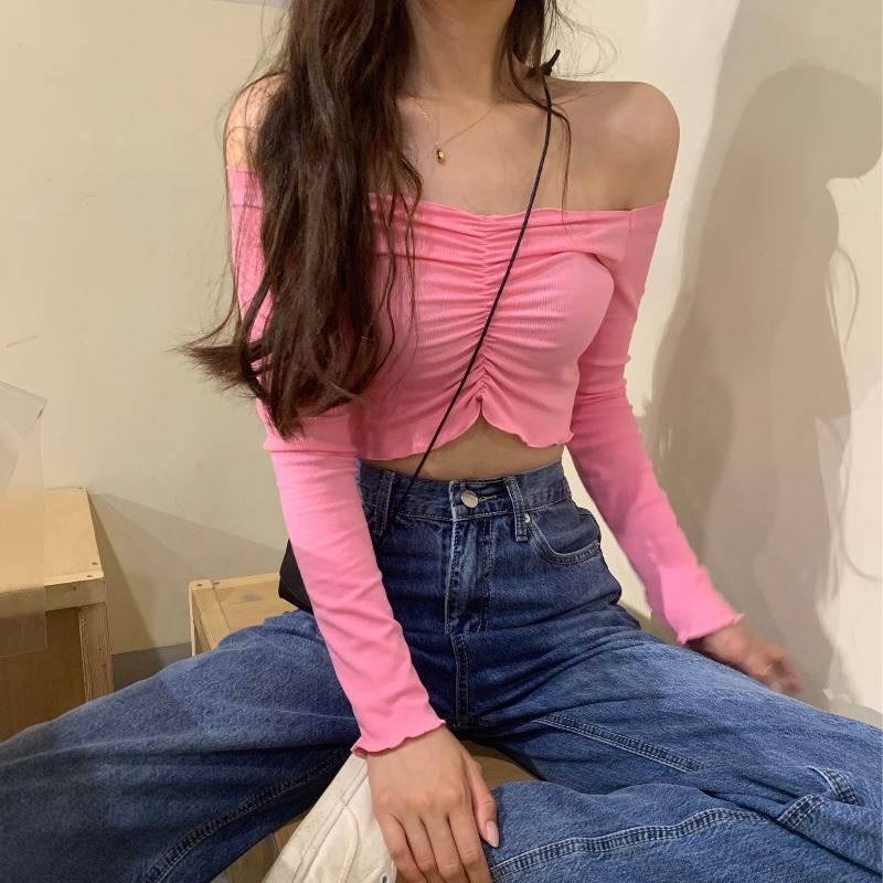 Áo Thun Gân Trễ Vai Nhà L Seoul | BigBuy360 - bigbuy360.vn