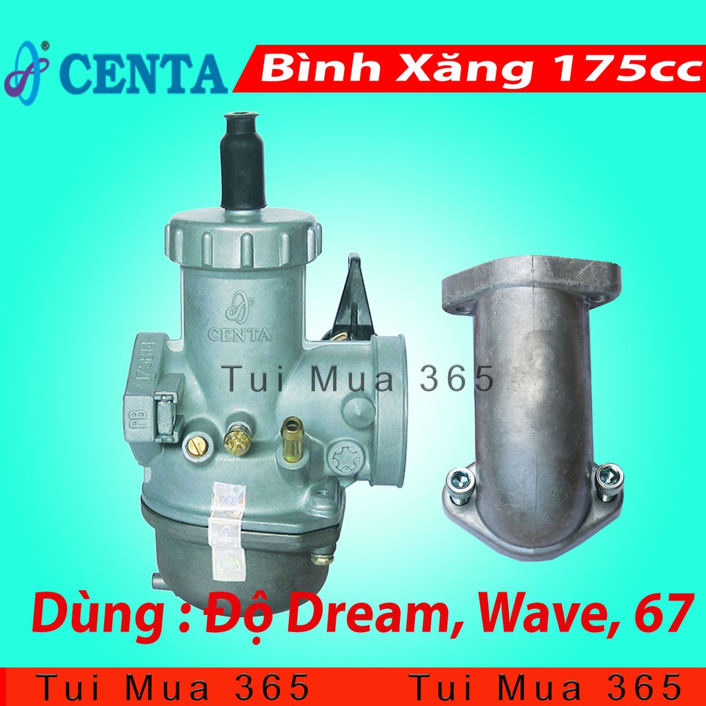 Bình Xăng Con Centa 175 Độ cho Dream, Wave, 67