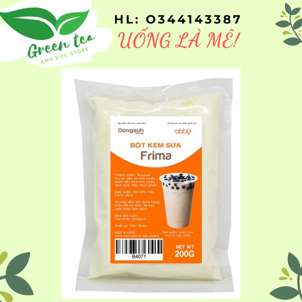 FREESHIP/BỘT KEM SỮA FRIMA 200G/UỐNG LÀ MÊ