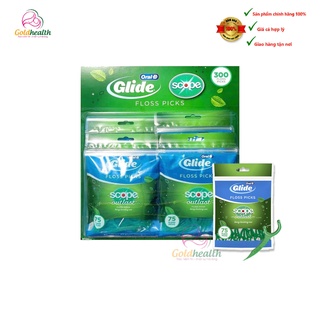 Tăm chỉ nha khoa Oral-B Complete Glide Plus Scope Outlast Floss Picks từ Mỹ
