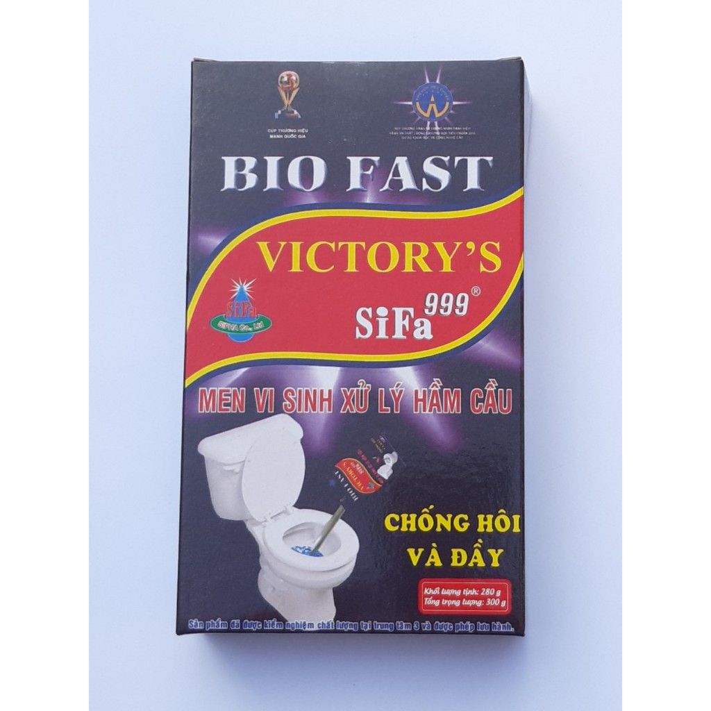 Bột men vi sinh chống hôi và đầy bồn cầu Sifa ( BIO FAST VICTORY’S SIFA 999) 300g